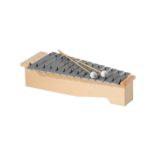 Sopran-Metallophon B/H/T: 58x15x26 cm, diatonisch von c2 bis a3