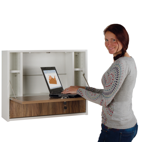 Notebookschrank zur Wandmontage für 1 Notebook B/H/T: 75x60x22