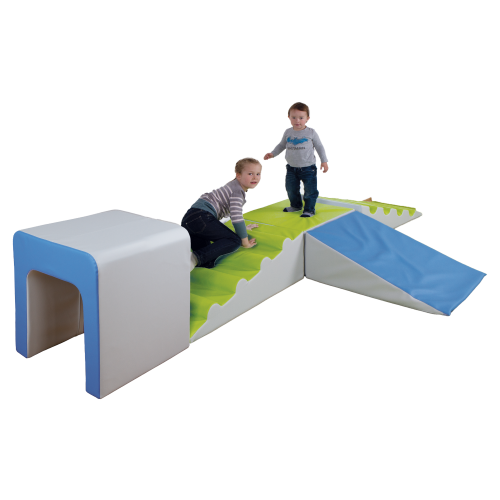 Kunstlederelemente-Set Set 4, 5-teilig, B/H/T: 300x60x150 cm (Maße lt. Anordnung im Bild)