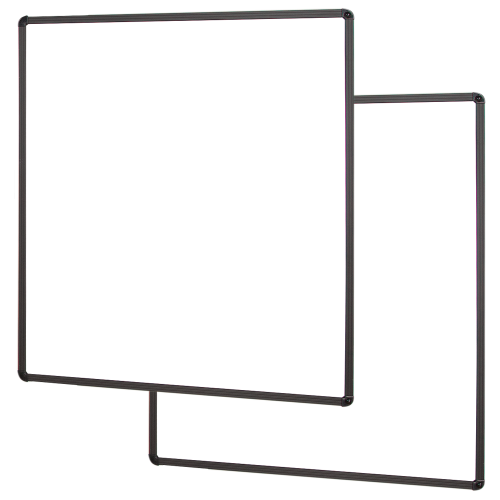 Zwei Whiteboard Seitenflügel zur Montage an Displayhalterung