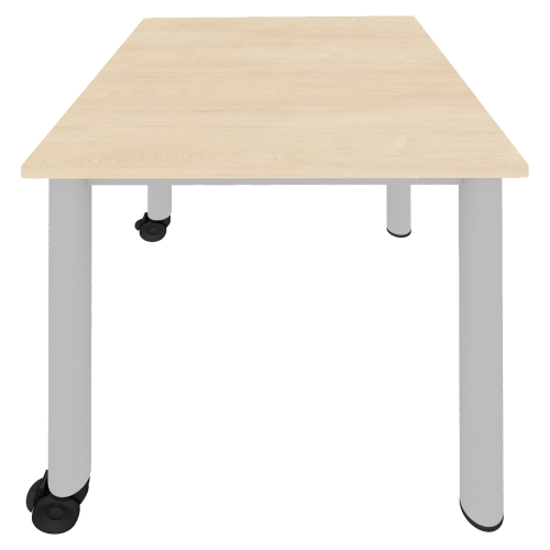 fahrbarer Quadrattisch B/T: 80x80 cm, Tischhöhe und Farben wählbar