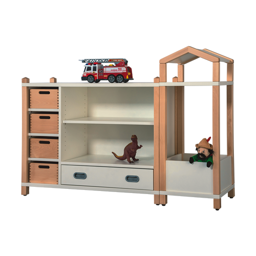 Fertigregalsystem in Stollenbauweise ''Stephan'' B/H/T: 146x80/104x40 cm, Nr. 45