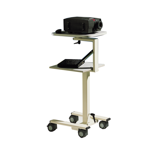 LCD-Projektorwagen höhenverstellbar mit Elektroanschluss B/H/T: 48x104-141x47 cm