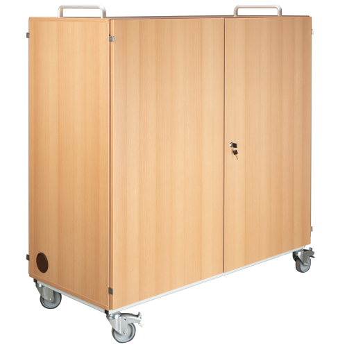 Laptopwagen mit 24 Einlegeböden, fahrbar B/H/T: 135x137,5x60 cm