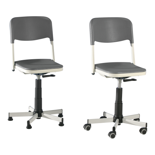 Drehspindelstuhl höhenverstellbar (50-70cm), Sitz- und Rückenfläche geteilt