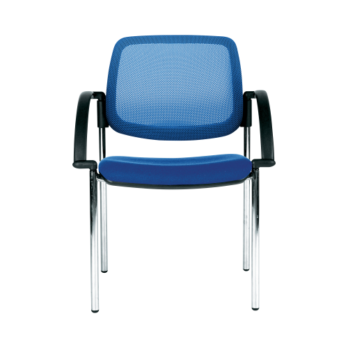 Besucherstuhl mit Vierfußgestell Dirk Farbe wählbar, B/H/T: 46x84x50 cm