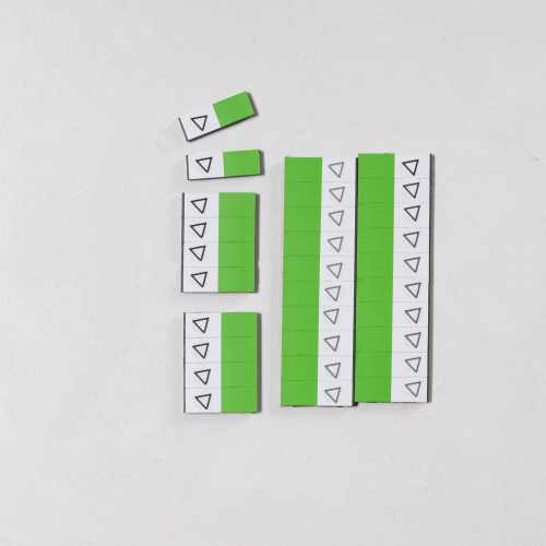 Lehrpersonen Magnet - Kippmagnet MS mit Symbol Maße Magnet B/H/T: 10x30x3 mm