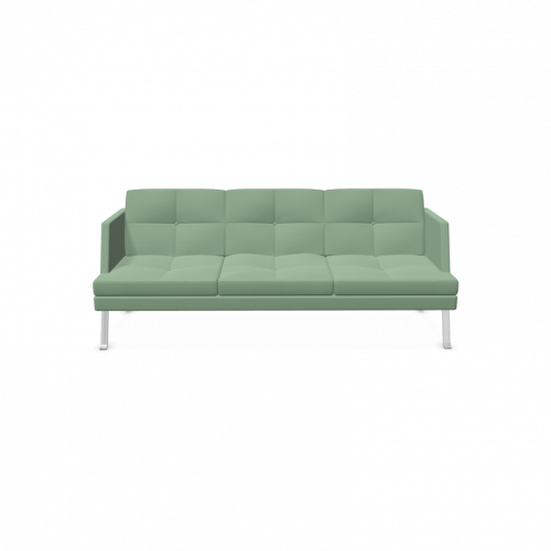 3er Sofa Ona mit Metallgestell und niedriger Lehne B/H/T: 207x84x84 cm