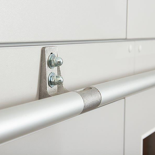 Leiterzarge zur Aufnahme einer Leiter - Serie evo180 Gesamthöhe 15 cm