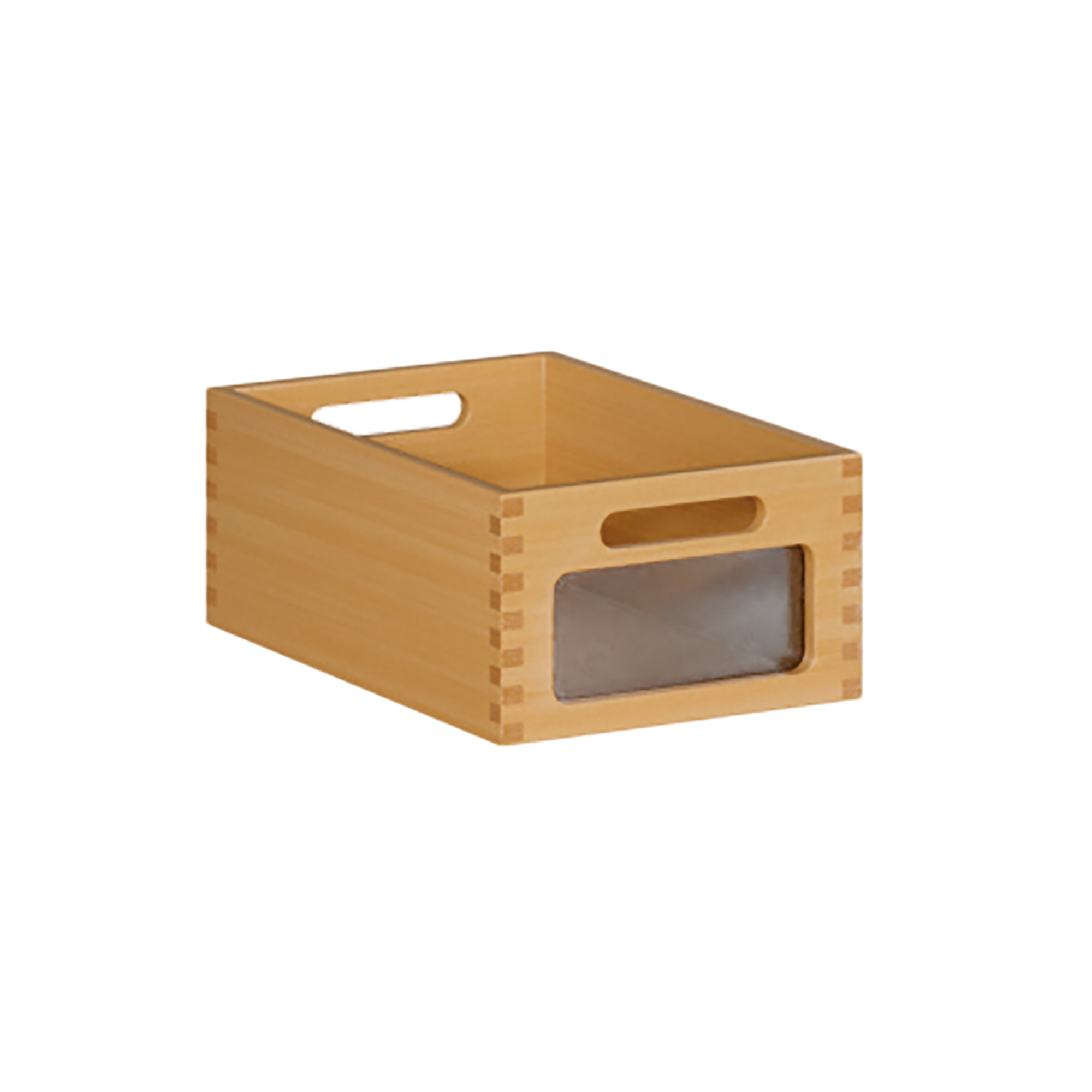 Materialkasten Holzkasten H/T: 14 x 36 cm, verschiedene Breiten, mit oder ohne Sichtfenster, aus Massivholz BUCHE