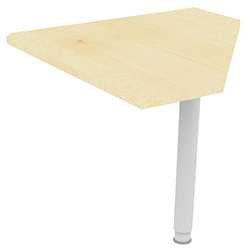 Eckverbindungsplatte 90° mit Säulenfuß