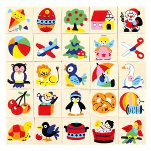 Erkennungsbildchen-Set im Satz zu 25 Stück je 4 x 4 cm, Motive