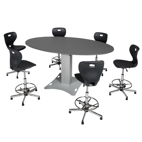 Freistehender Bürotisch B/T: 200x120 cm, elektrisch verstellbare Höhe (66-132 cm)