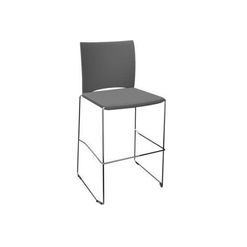 Barhocker Diane mit Sitz- und Rückenpolsterung B/H/T: 58x111x54 cm, mit Kufengestell