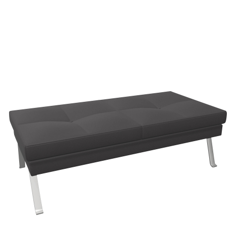 2er Sitzbank Ona mit Metallgestell B/H/T: 131x44x67 cm
