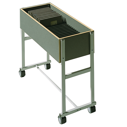 Klassenbuchwagen zur Unterbringung von Klassenbüchern DIN A4, Serie KLW, fahrbar verschiedene Ausführungen