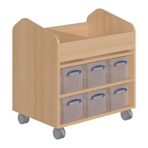 Bastelwagen "Kreativbasti 4" B/H/T: 70,5x74,3x50 cm, unten 12 Boxen