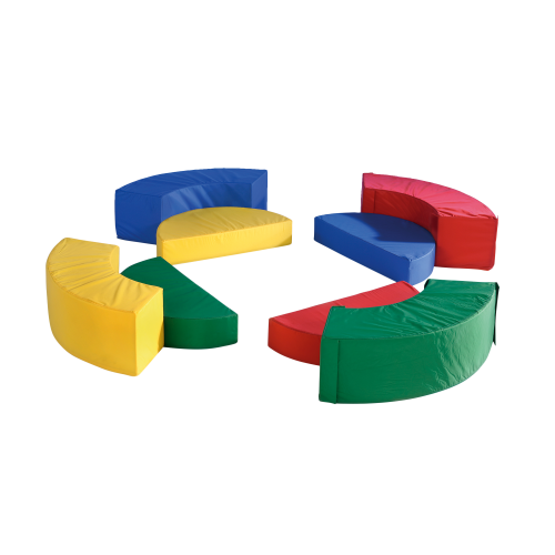 Sitzgruppe Island achtteilig, Durchmesser: 140 cm, Höhe: 30 cm