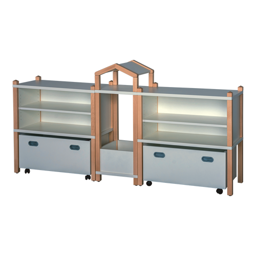 Fertigregalsystem in Stollenbauweise ''Simon'' B/H/T: 204x80/104x40 cm, Nr. 42