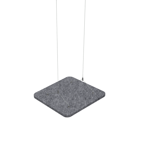 Akustikelement AKUSTIX Cumulos B/H/T: 60x60x1,8 cm, PET Deckenfliese