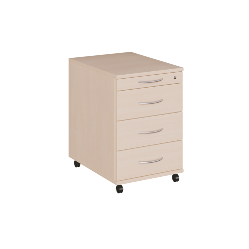 Rollcontainer mit 3 Schüben + 1 Utensilien Schub B/H/T: 43x64x58 cm