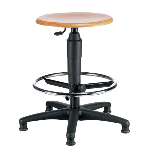 Drehhocker mit Gaslift und Fußring Sitzhöhe: 59-84 cm