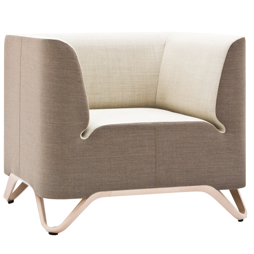 BOXIT - 1er Sessel mit Armlehnen B/H/T: 88x74x75 cm, Sitzhöhe: 43 cm