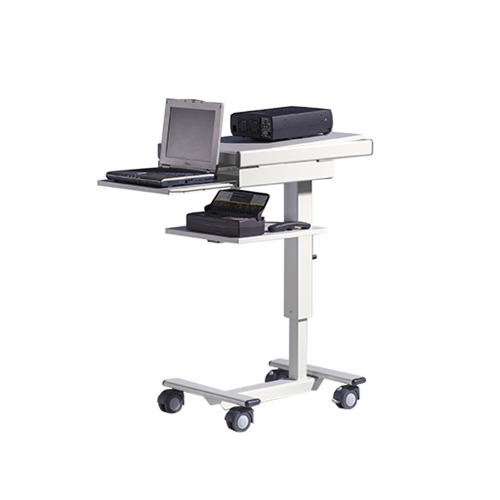 LCD-Projektionswagen mit Auszugsplatte B/H/T: 48x87-116x72 cm