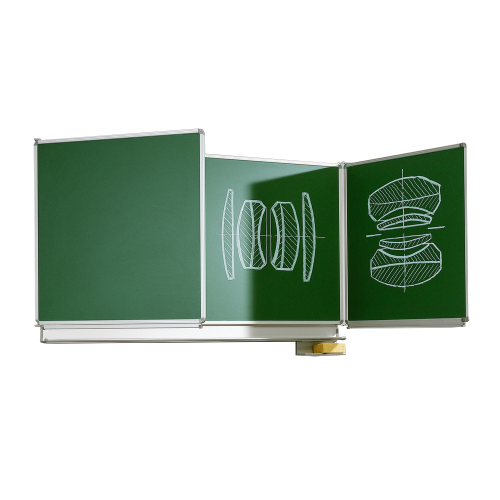 Wandklapptafel aus Stahl, Serie KLST, grün Verschiedene Größen, Farben und Lineaturen erhältlich